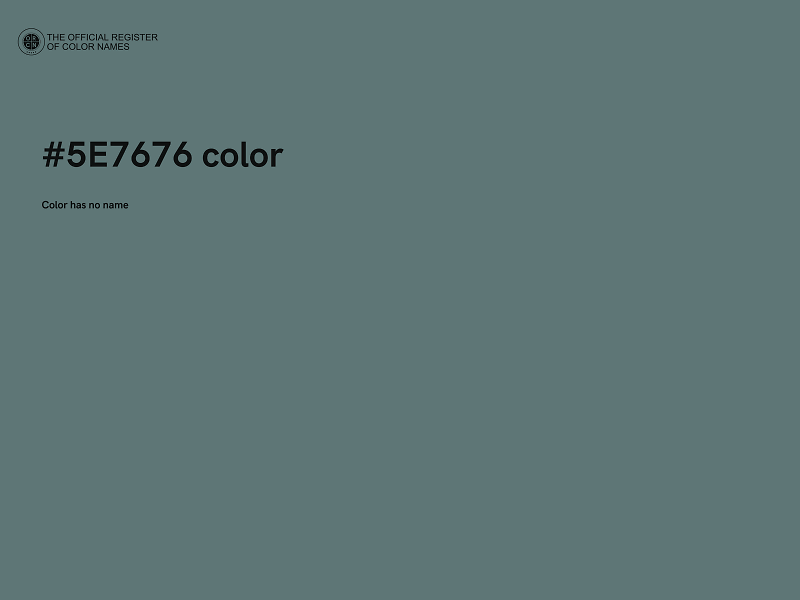 #5E7676 color image