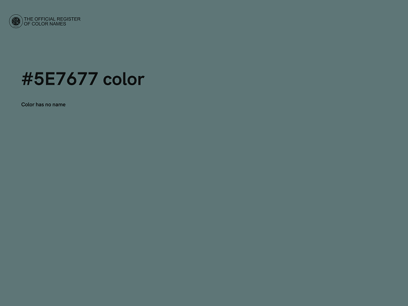 #5E7677 color image