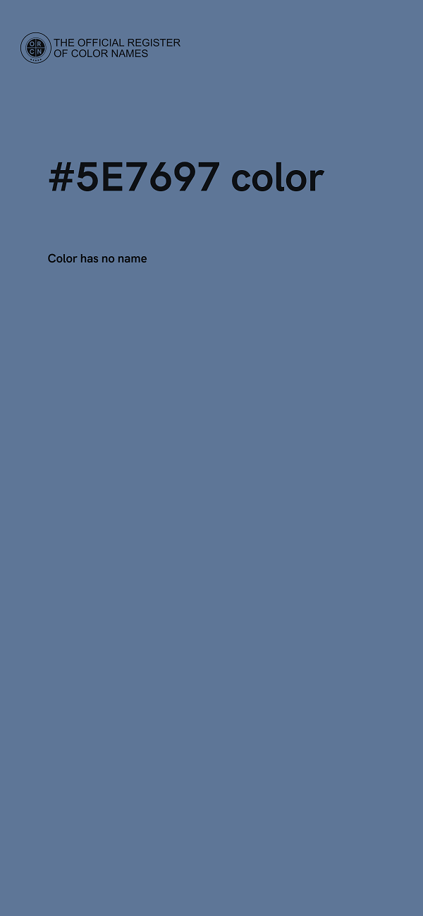 #5E7697 color image