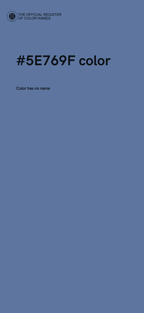 #5E769F color image