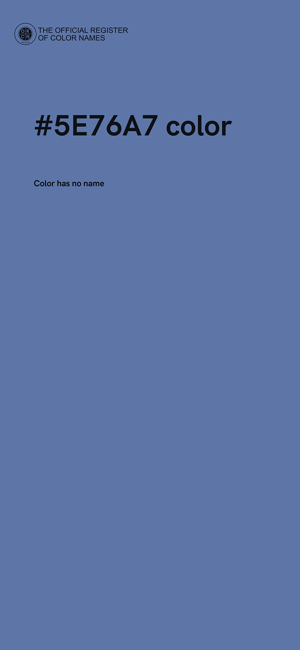 #5E76A7 color image