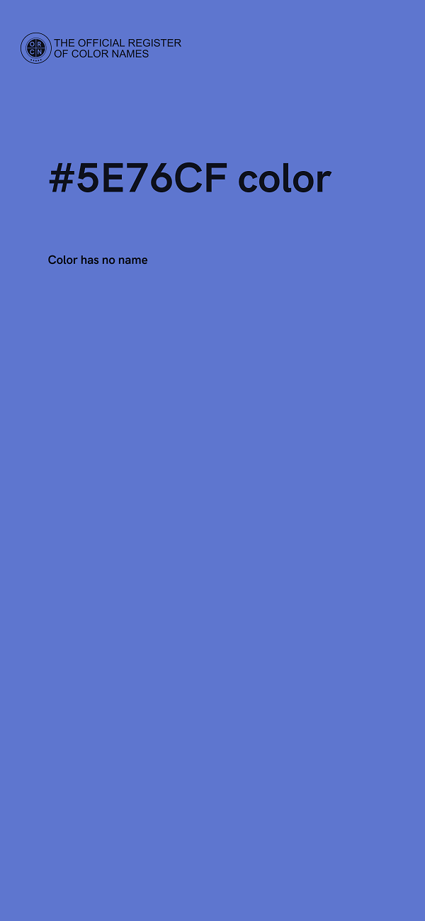 #5E76CF color image