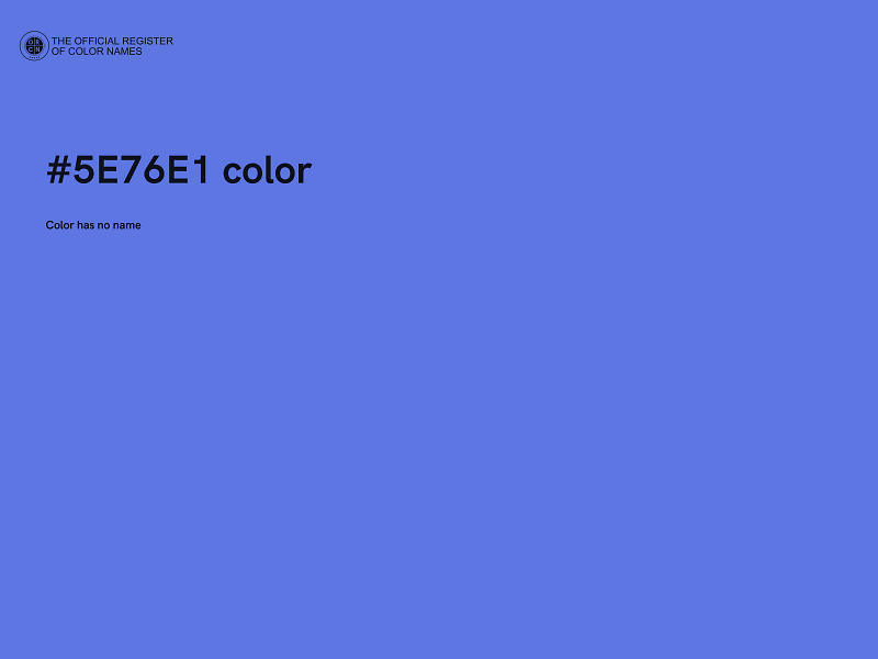 #5E76E1 color image