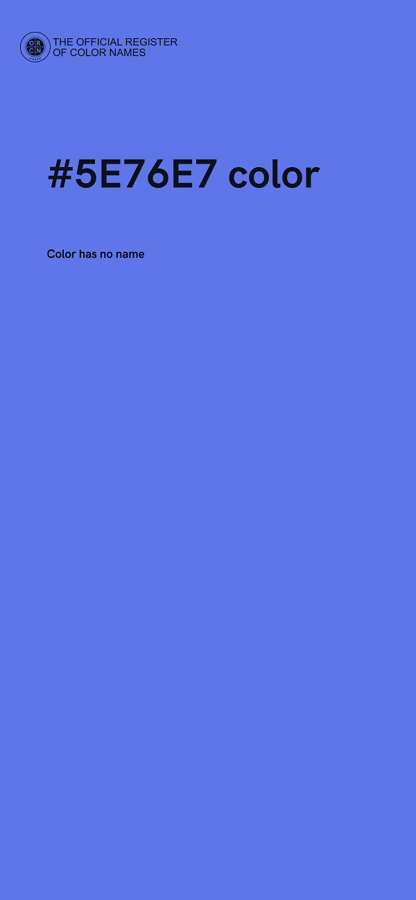 #5E76E7 color image