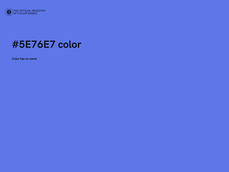 #5E76E7 color image