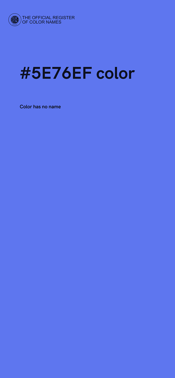 #5E76EF color image