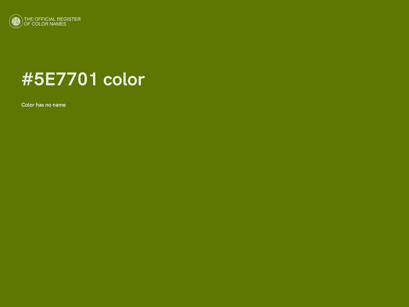 #5E7701 color image