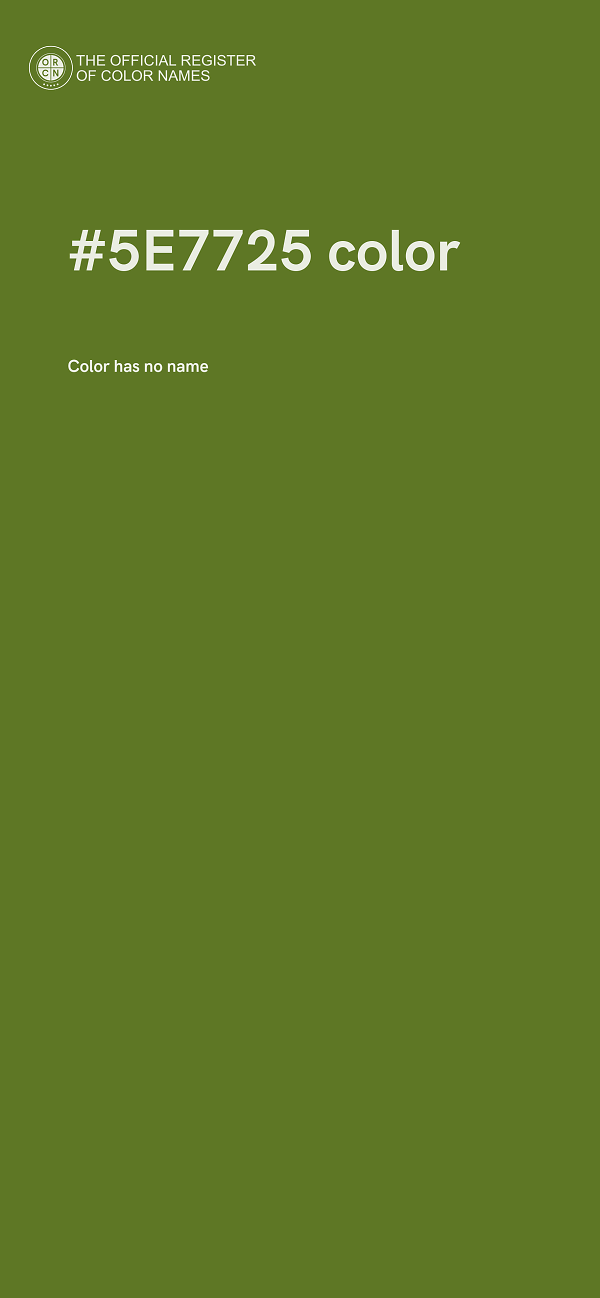 #5E7725 color image