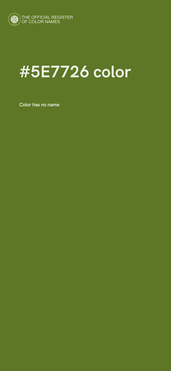 #5E7726 color image