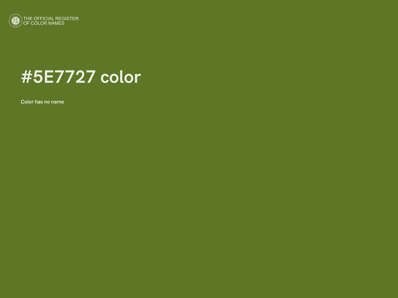 #5E7727 color image