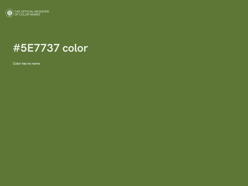 #5E7737 color image