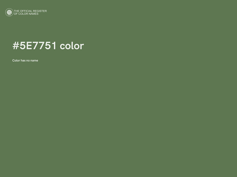 #5E7751 color image