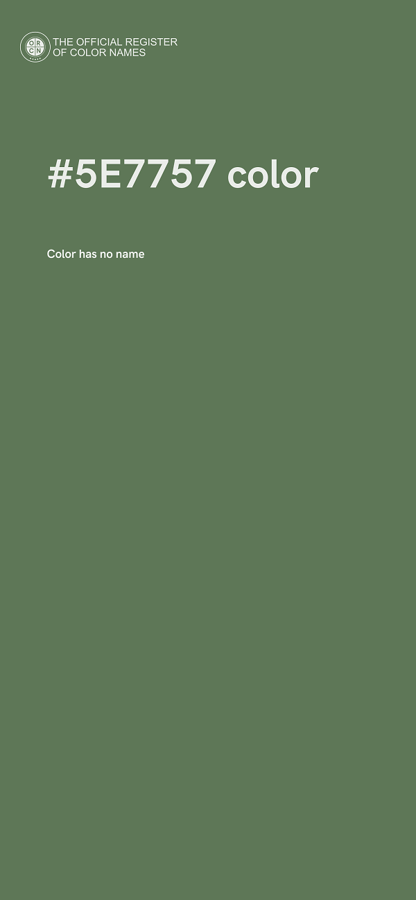 #5E7757 color image
