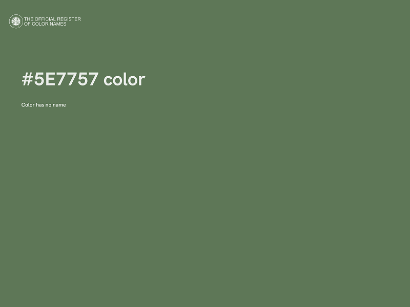 #5E7757 color image