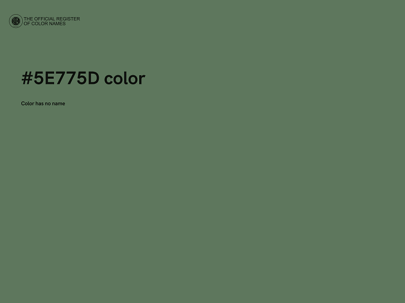 #5E775D color image