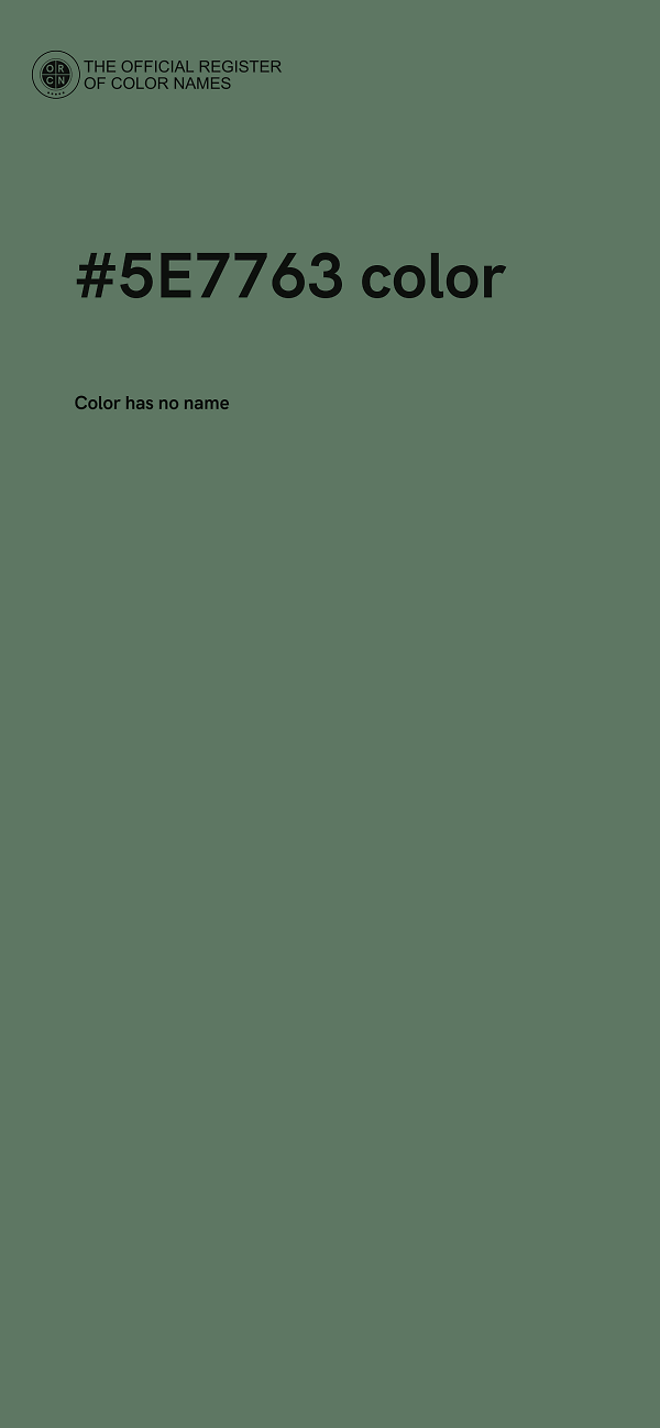 #5E7763 color image
