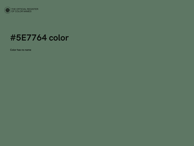 #5E7764 color image