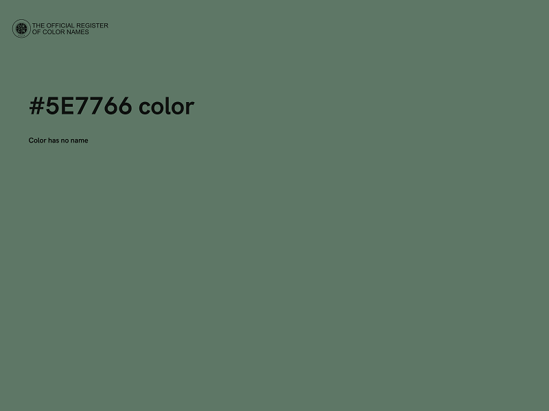 #5E7766 color image