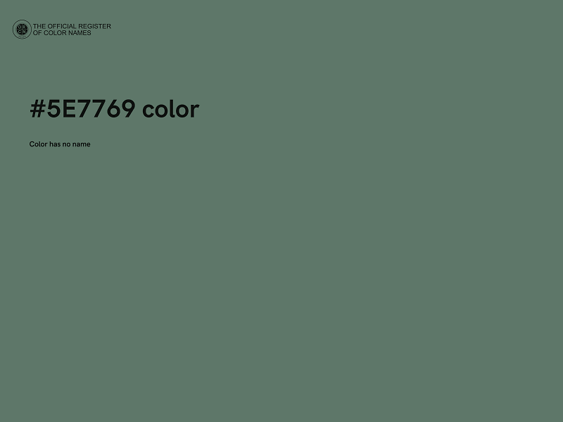 #5E7769 color image