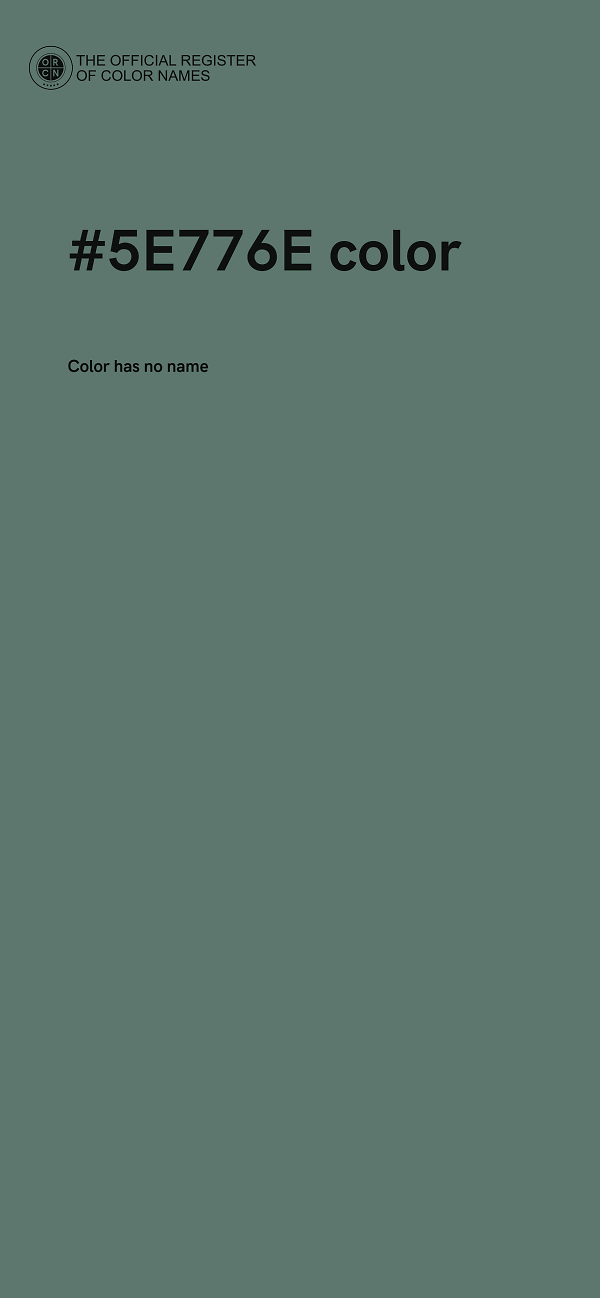 #5E776E color image