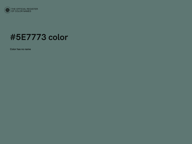 #5E7773 color image