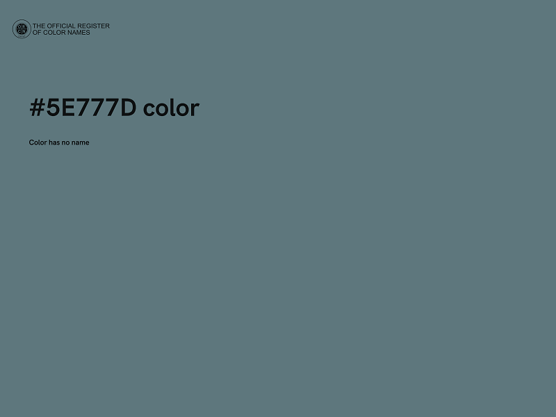 #5E777D color image