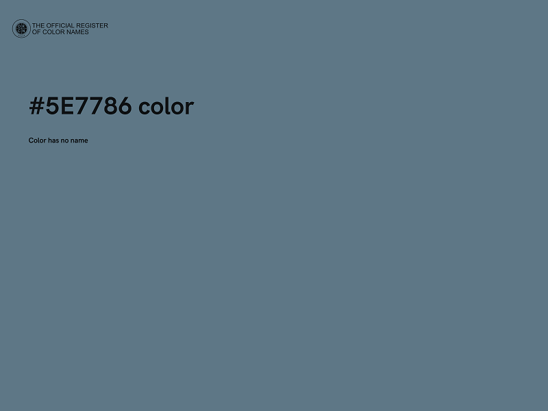 #5E7786 color image