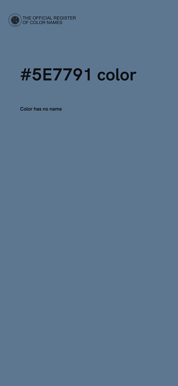 #5E7791 color image