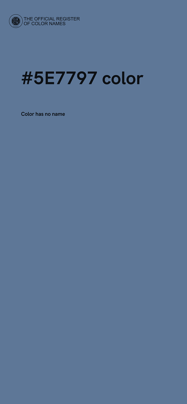 #5E7797 color image