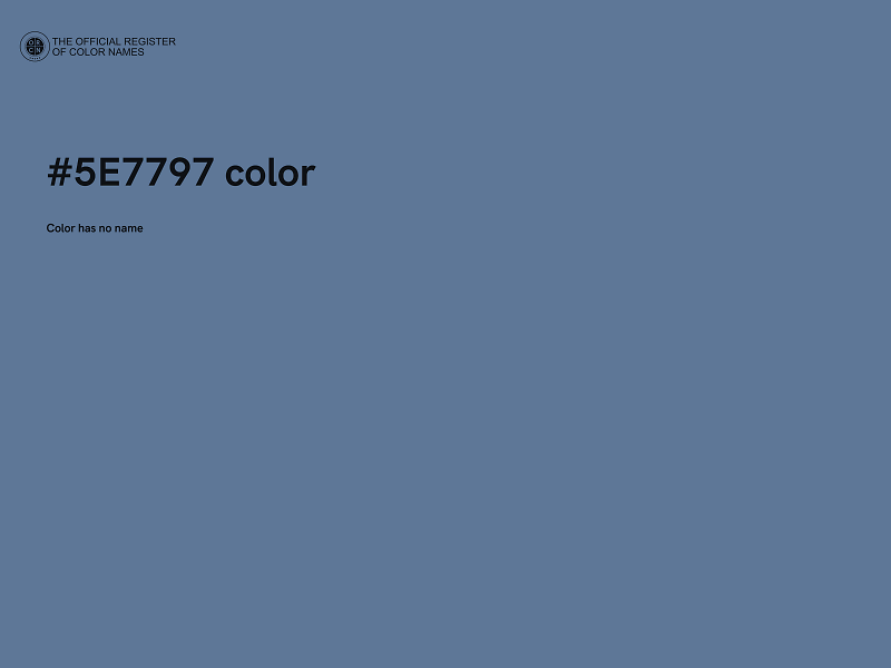 #5E7797 color image