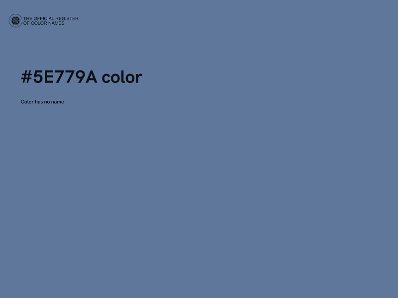 #5E779A color image