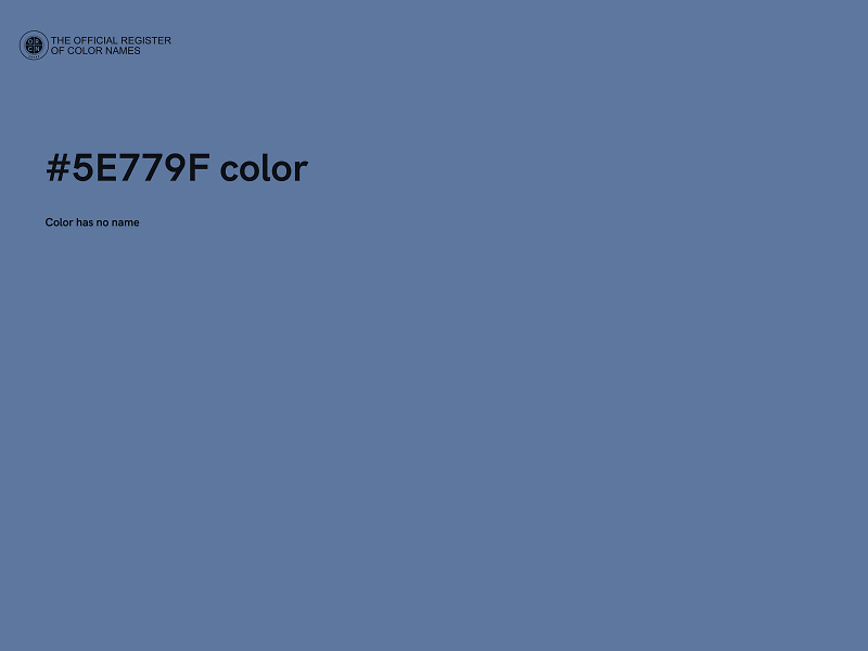#5E779F color image