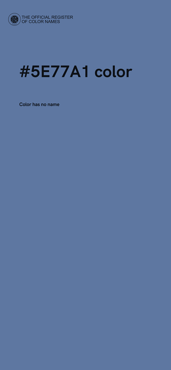 #5E77A1 color image