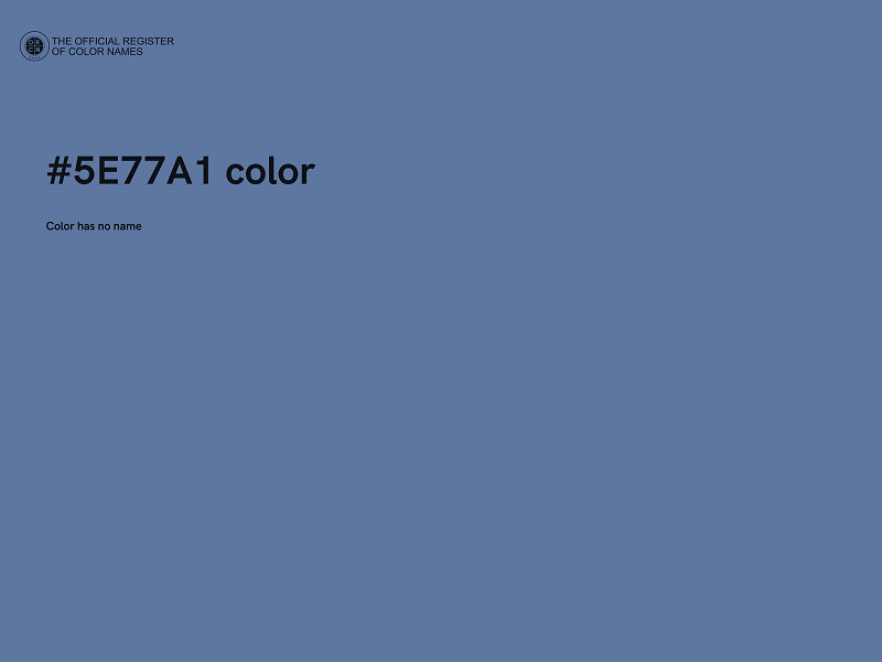 #5E77A1 color image
