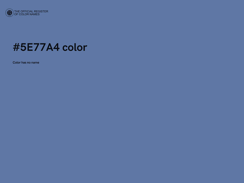 #5E77A4 color image