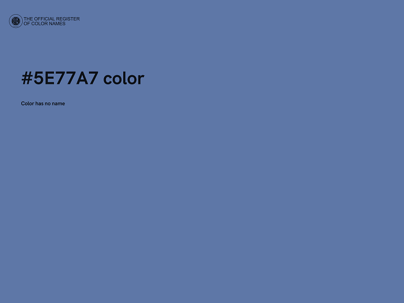 #5E77A7 color image