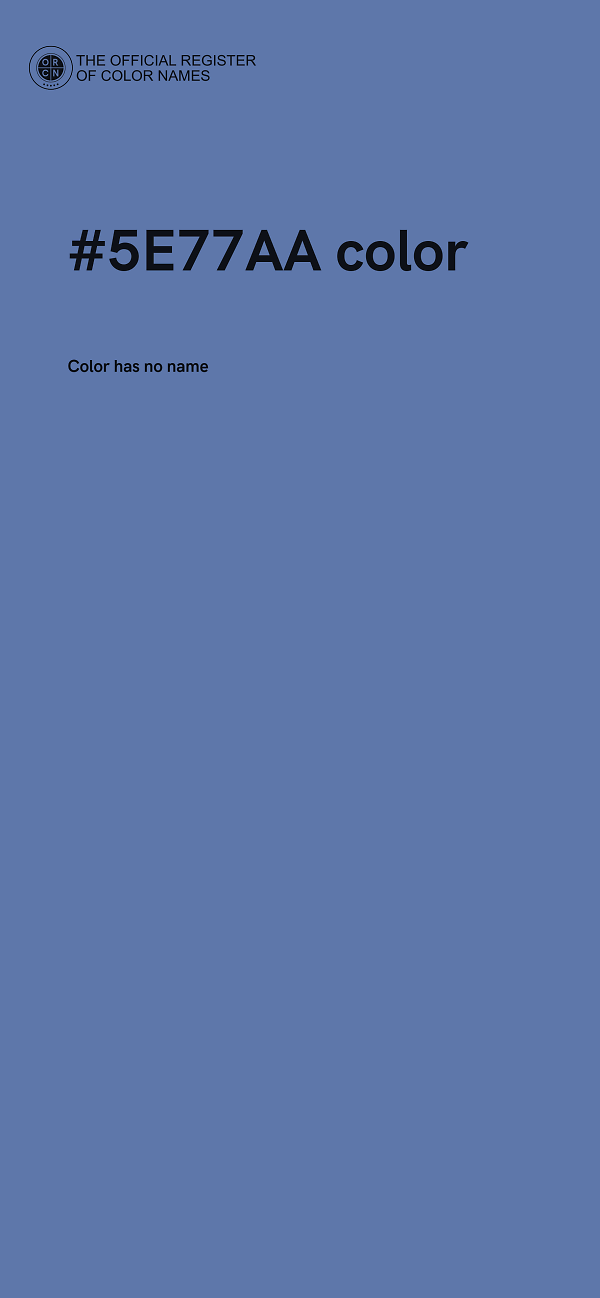 #5E77AA color image