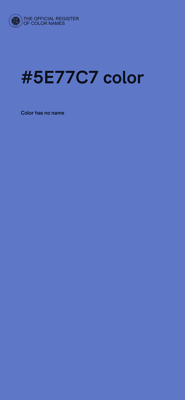 #5E77C7 color image