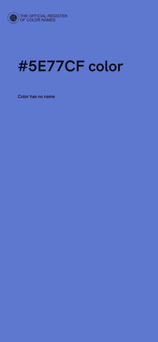 #5E77CF color image