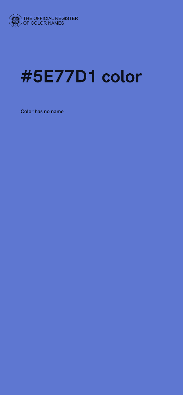 #5E77D1 color image
