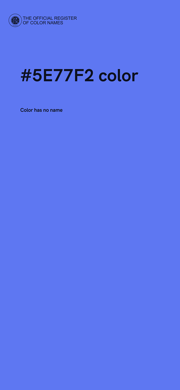 #5E77F2 color image