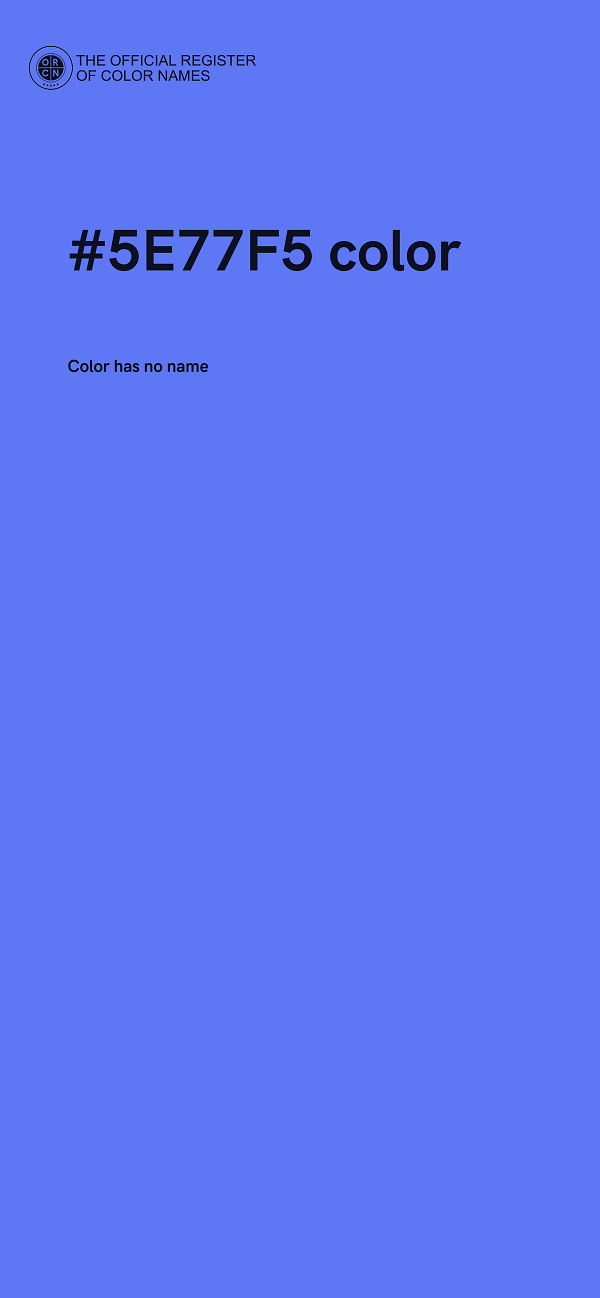 #5E77F5 color image