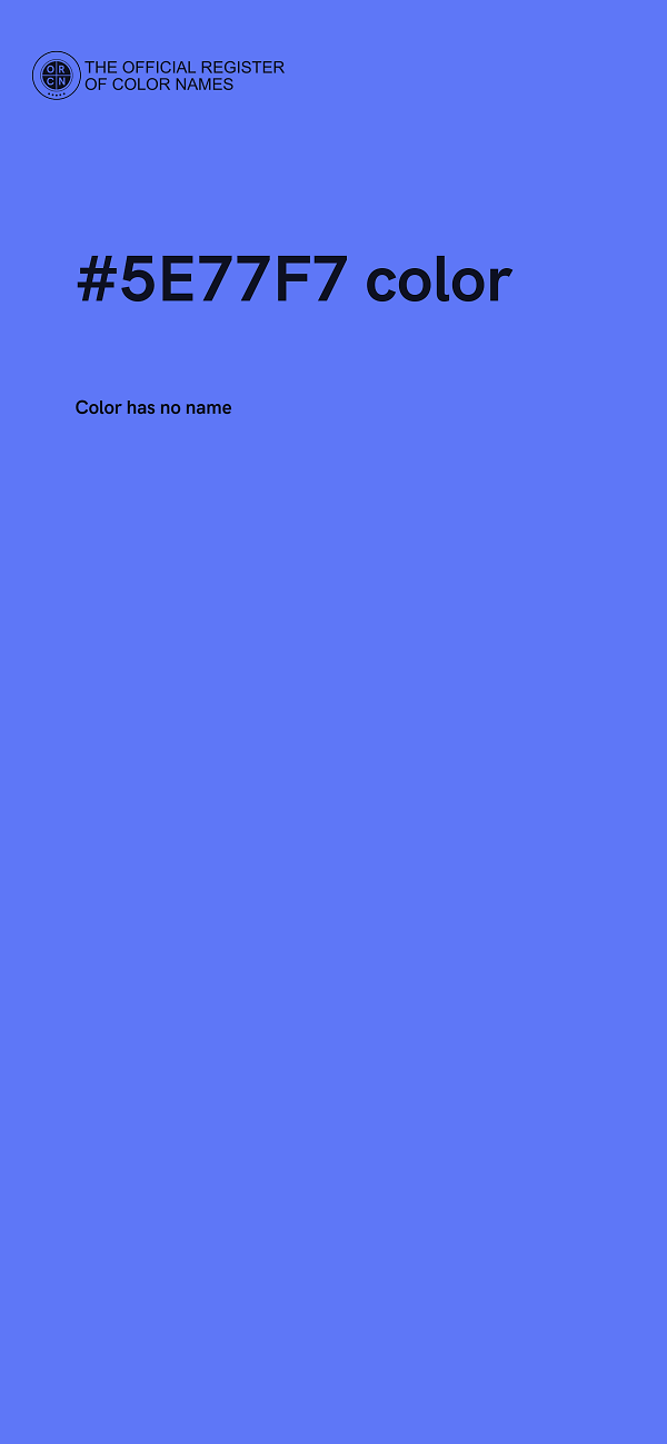 #5E77F7 color image