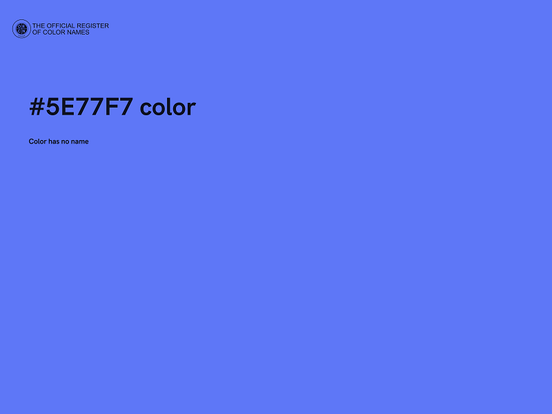 #5E77F7 color image