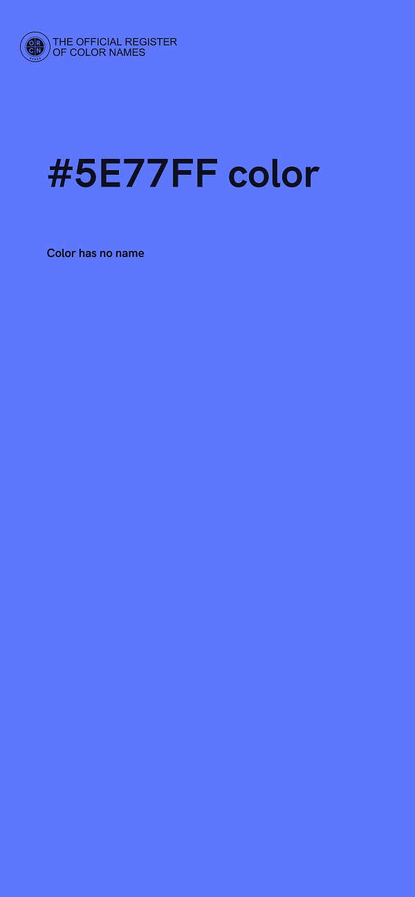 #5E77FF color image