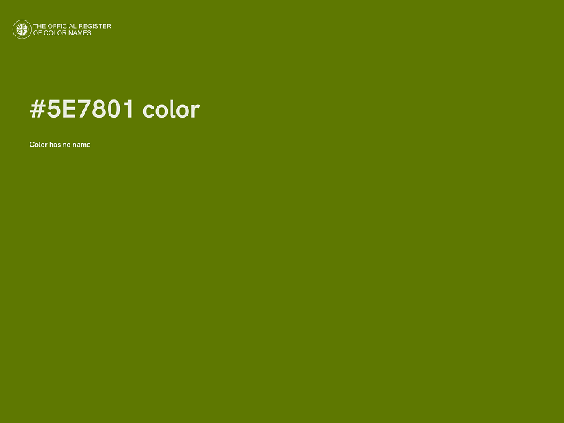 #5E7801 color image