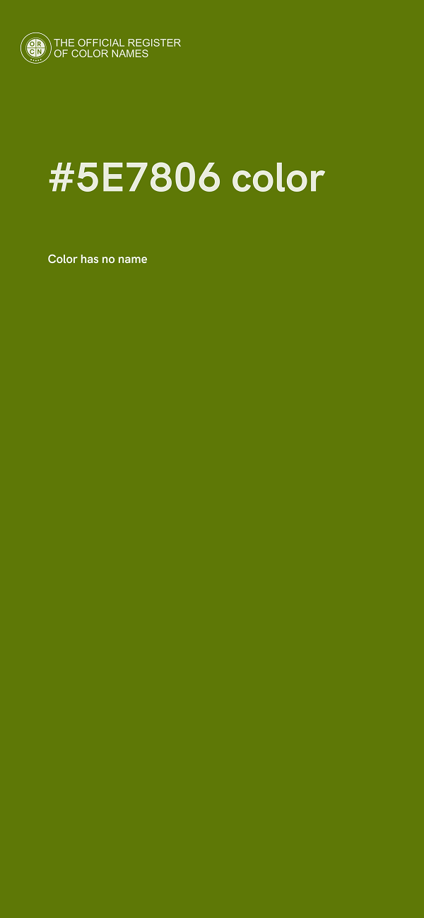 #5E7806 color image