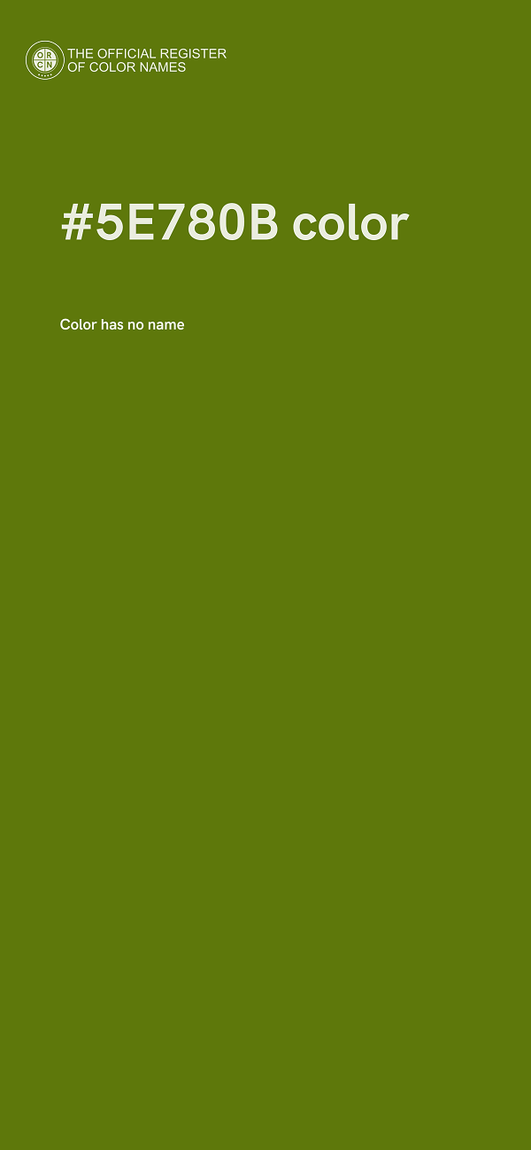#5E780B color image