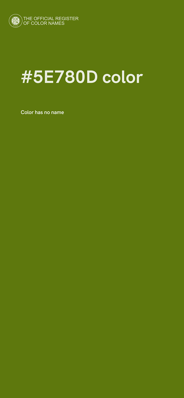 #5E780D color image
