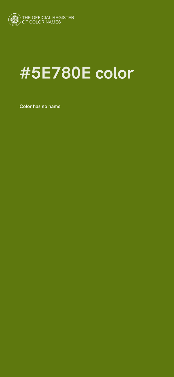#5E780E color image